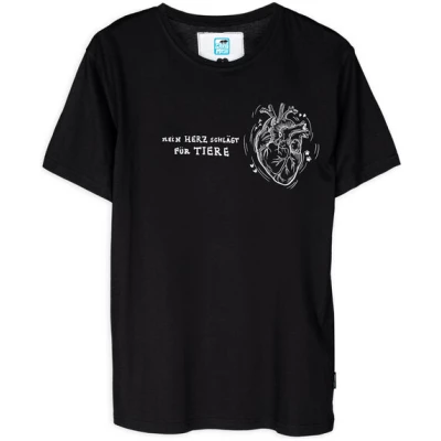 Gary Mash T-Shirt Herz für Tiere aus Bio-Baumwolle