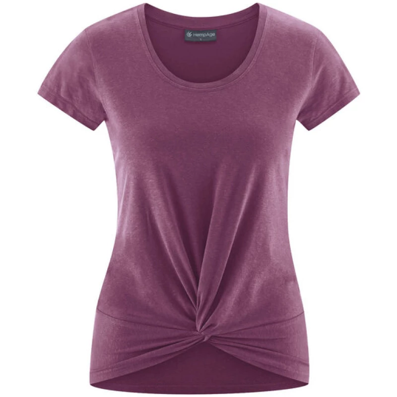 HempAge Damen Yoga T-Shirt Hanf/Bio-Baumwolle