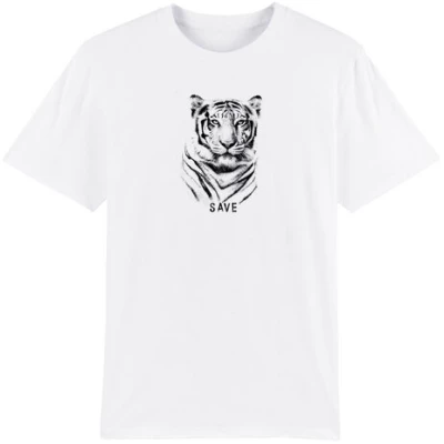 Human Family Bio Herren Rundhals T-Shirt "Spark - Tiger"