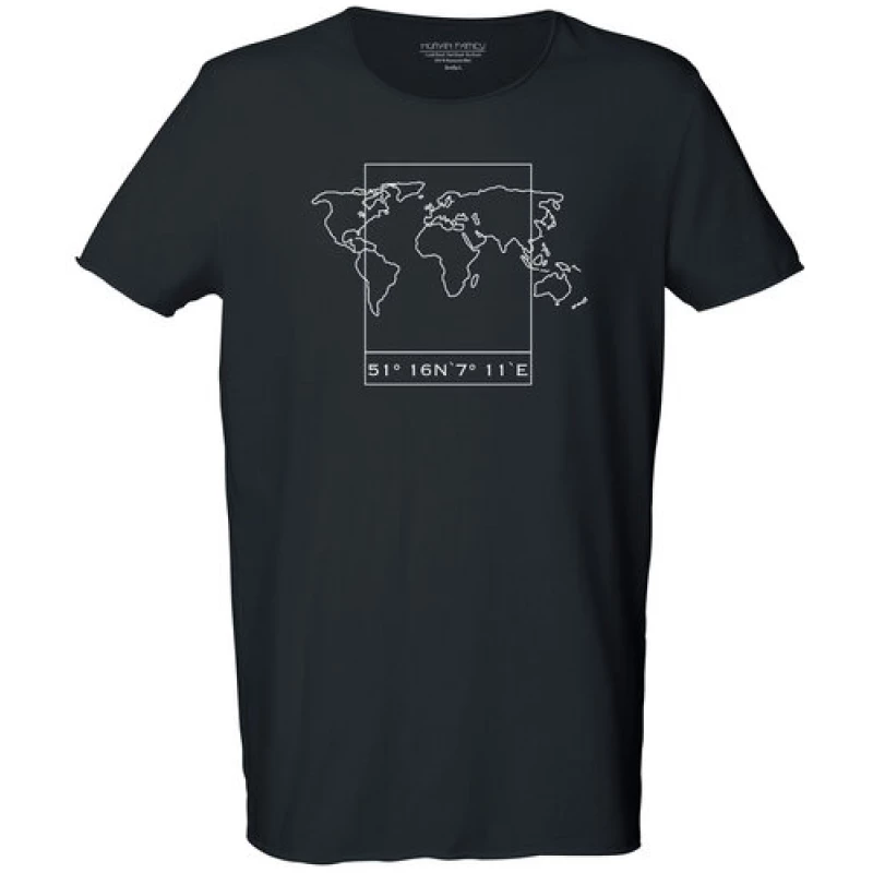 Human Family Bio Herren Sommer T-Shirt "Surfs - Worldmap"