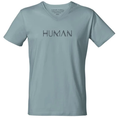 Human Family Bio Herren V-Neck T-Shirt "Human"