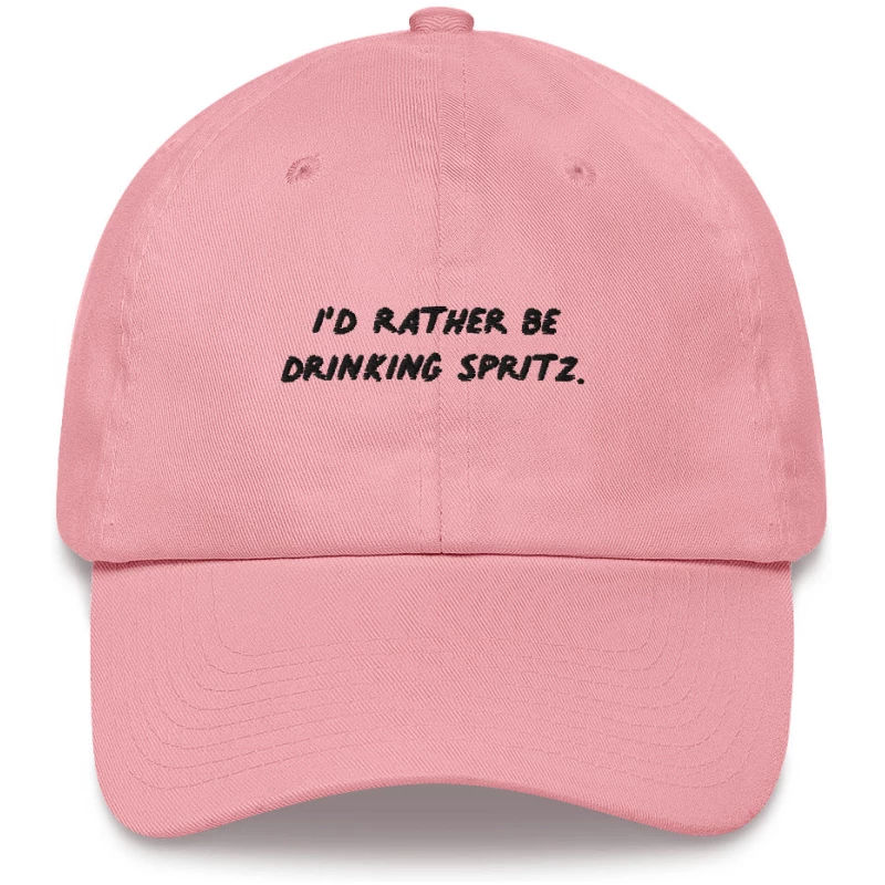 Id Rather Be Drinking Spritz - Embroidered Cap - Multiple Colors