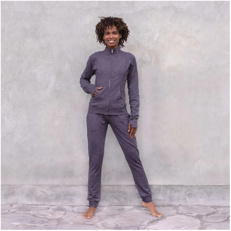 Jaya PALOMA MELANGE - Damen - Sweathose für Yoga und Freizeit aus Biobaumwolle