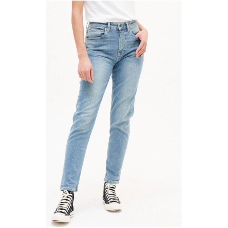 Jeans Nora Loose Tapered Faded Blue