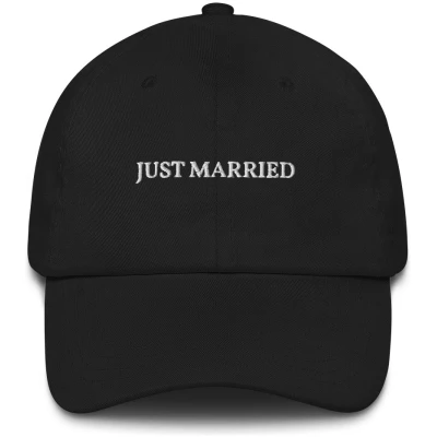 Just Married - Embroidered Cap - Multiple Colors