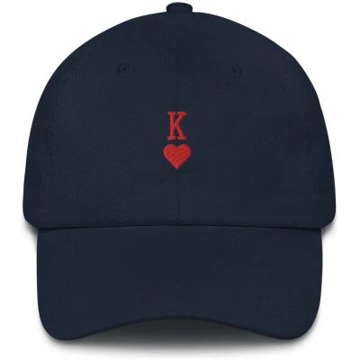 King - Embroidered Cap - Multiple Colors