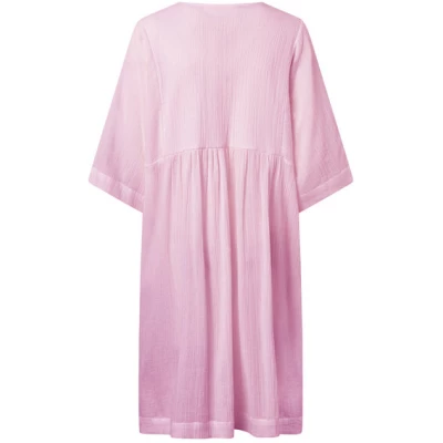 KnowledgeCotton Apparel Midi Kleid - HEATHER cotton crepe A-shape dress - aus Bio-Baumwolle