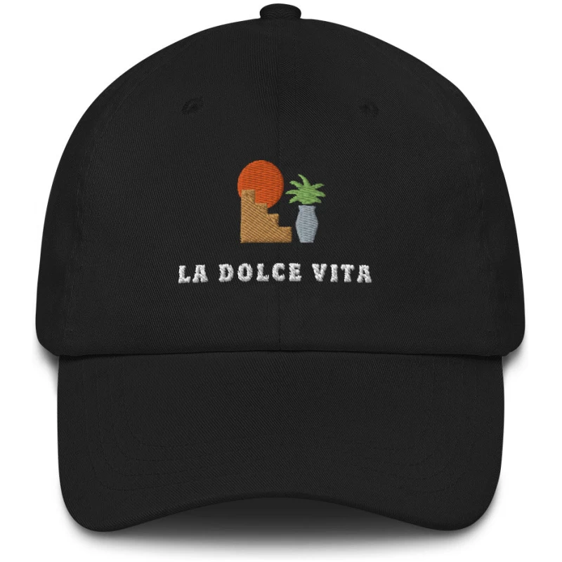 La Dolce Vita Embroidered Cap - Multiple Colors
