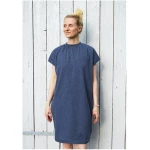 Lena Schokolade Kleid Sternenhimmel blau aus Bio-Baumwolle