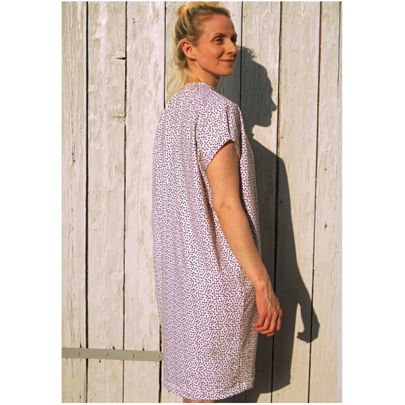 Lena Schokolade Kleid light dots aus Bio-Baumwolle