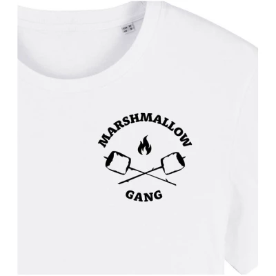 Marshmallow Gang - Brust Motiv - päfjes Fair Wear Männer T-Shirt - White