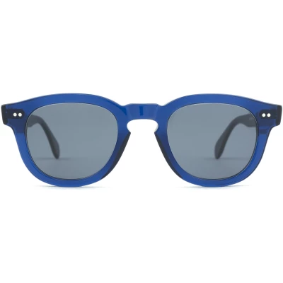 Mauria Dark Blue / Round Square-frame Sunglasses