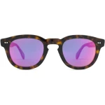 Mauria Havana Pink Mirror / Round Square-frame Sunglasses