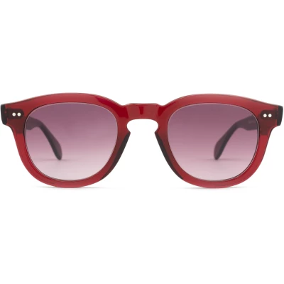 Mauria Red / Round Square-frame Sunglasses