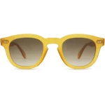 Mauria Yellow / Round Square-frame Sunglasses