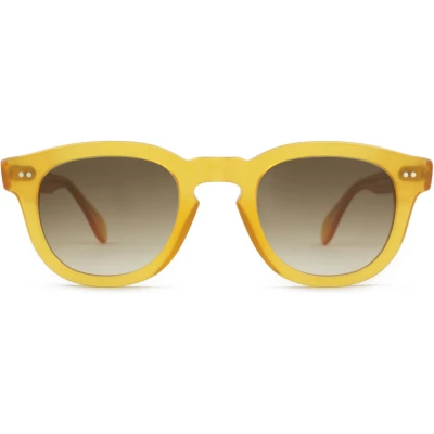 Mauria Yellow / Round Square-frame Sunglasses