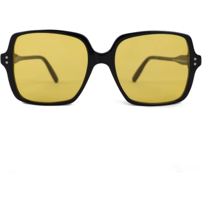 Michela Black / Square-frame Oversized Sunglasses