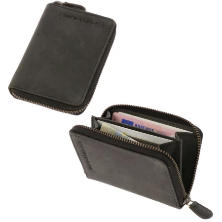 MoreThanHip RFID-Kartenhalter oder Mini-Portemonnaie aus mattem Ökoleder - PRESTON