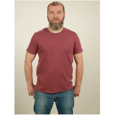 NATIVE SOULS T-Shirt Herren - Dove - berry