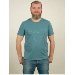 NATIVE SOULS T-Shirt Herren - Dove - light blue