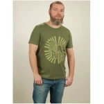 NATIVE SOULS T-Shirt Herren - Lion Sun - green