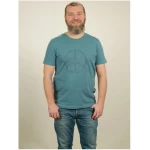 NATIVE SOULS T-Shirt Herren - Peace - light blue
