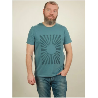 NATIVE SOULS T-Shirt Herren - Sun - light blue