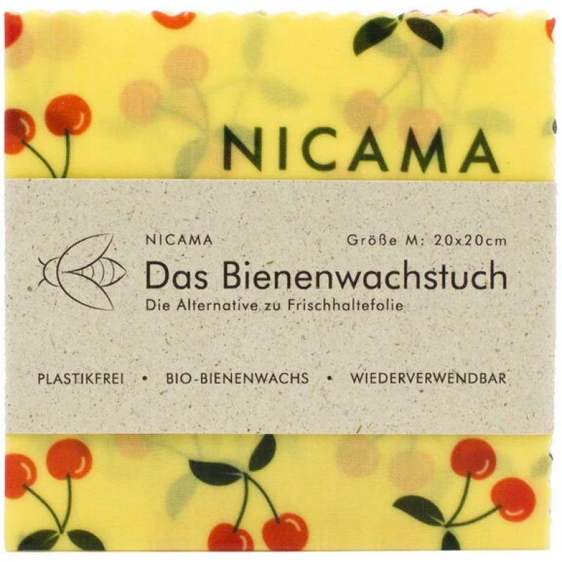 NICAMA Bienenwachstuch "Knackige Kirsche"