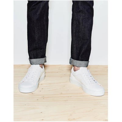 NINE TO FIVE Laced Sneaker #boi - minimalistischer Herren Allround-Sneaker aus Bioleder