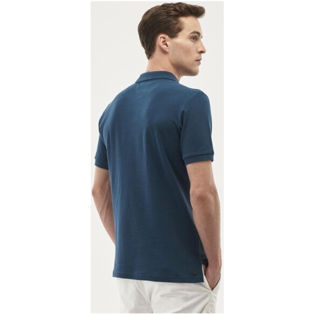 ORGANICATION Slim-Fit Poloshirt aus Bio-Baumwolle mit kontrast Streifen