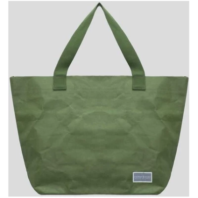 Paper & Sons Maple - Shopper Tasche, nachhaltige Tote Bag aus Kraftpapier, vegane Einkaufstasche