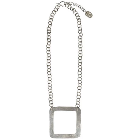 People Tree Kette - Square Necklace Silver