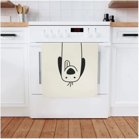 PepMelon Spaniel Hund Geschirrtuch, 50 x 70 cm, Bio-Baumwolle