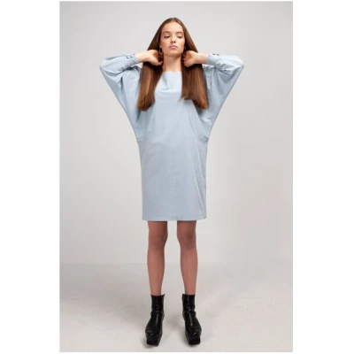 SHIPSHEIP MERYL - Damen Kleid in Chambray-Optik aus Bio-Baumwolle