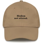 Shaken Not Stirred - Embroidered Cap - Multiple Colors