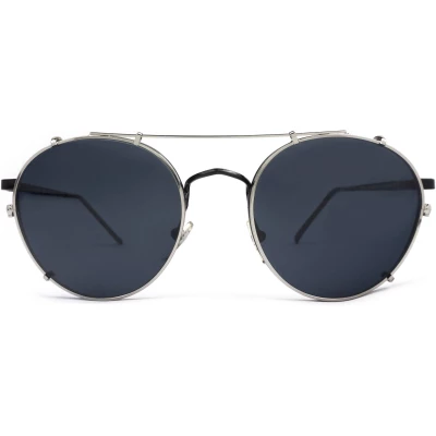 Shoreditch / Clip On Sunglasses Black