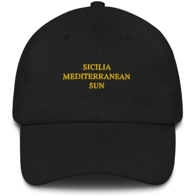 Sicilia Mediterranean Sun - Embroidered Cap - Multiple Colors