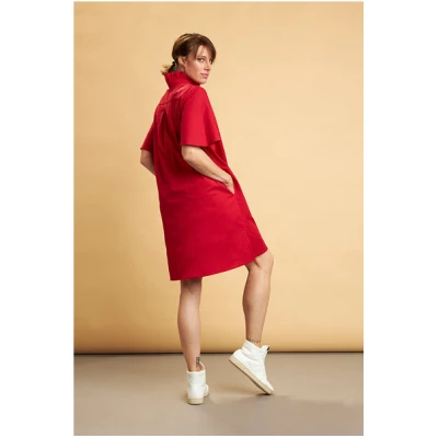 Skrabak Damen Kleid aus Bio-Baumwolle "Felix" rot