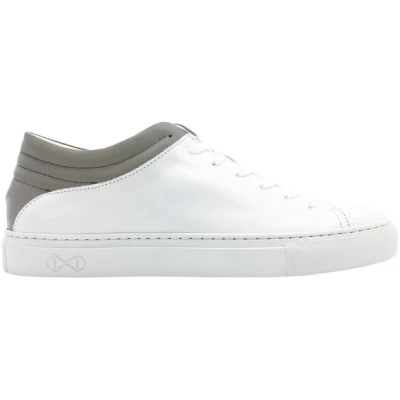 Sneaker aus Leder "nat-2 Sleek Low white reflective" in weiß
