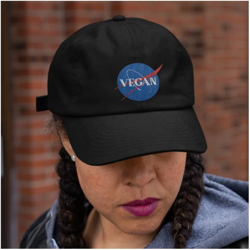 Team Vegan Vegan Nasa - Organic Baseball Kappe mit Stick