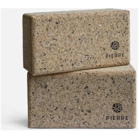 Two Recycled Rubber Cork Yoga Blocks