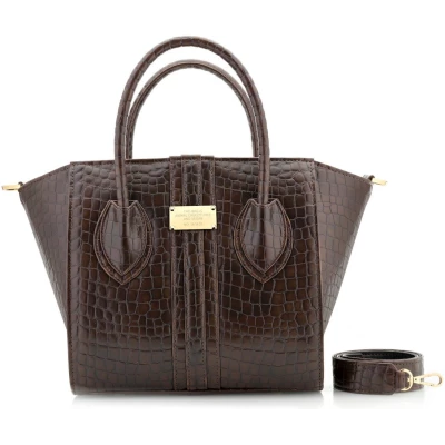Vegan Leather Handbag 1.4 - Mokka Croco