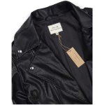 Will's Vegan Shop Biker-Jacke aus schwarzem veganem Nappa für Herren
