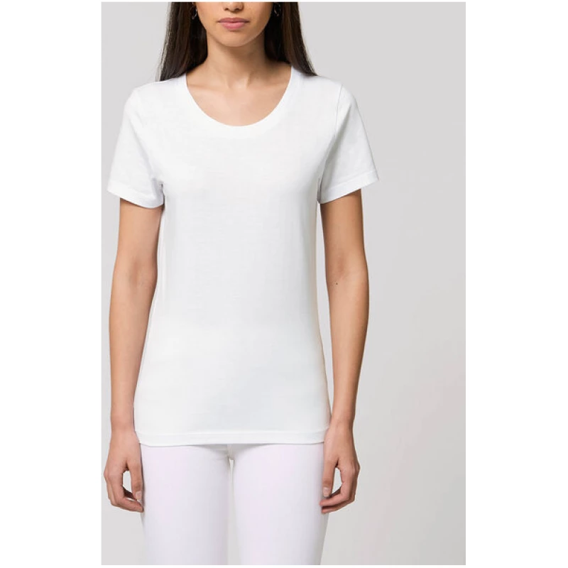 YTWOO 3er Pack Basic T-Shirt Damen Weiß, Bio-Baumwolle