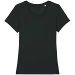 YTWOO Basic T-Shirt Damen Schwarz und Weiß, Bio-Baumwolle