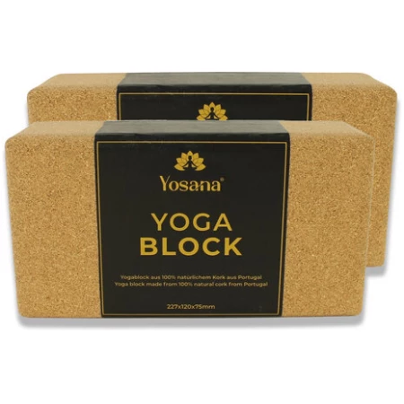 Yosana Yoga Block 227x120x75mm (2 Stück Set)
