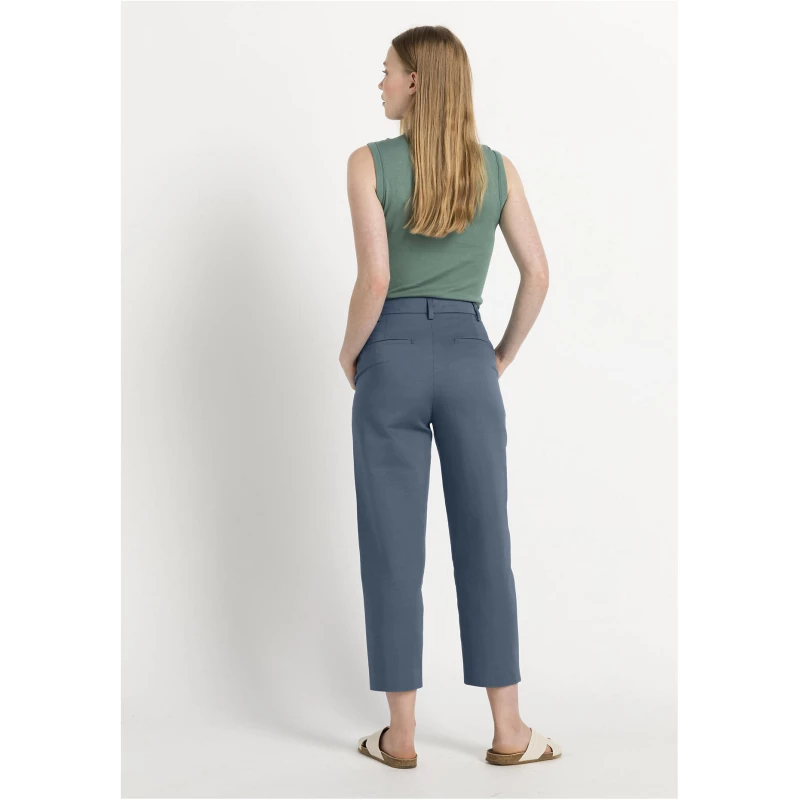 hessnatur Damen Hose aus Bio-Baumwolle - blau - Größe 34