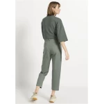 hessnatur Damen Hose aus Bio-Baumwolle - grün - Größe 34