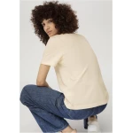 hessnatur Damen T-Shirt aus Bio-Baumwolle - natur - Größe 44