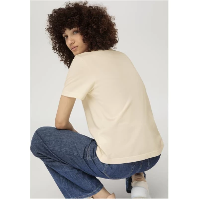 hessnatur Damen T-Shirt aus Bio-Baumwolle - natur - Größe 44